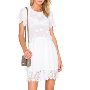 Revolve Olcay Gulsen White Embroidered Dress